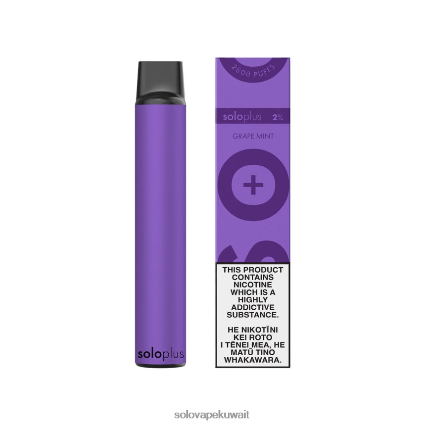نعناع العنب Solo Plus vape القابل للتصرف 6R8R0T27 | Solo Vape المراجعة