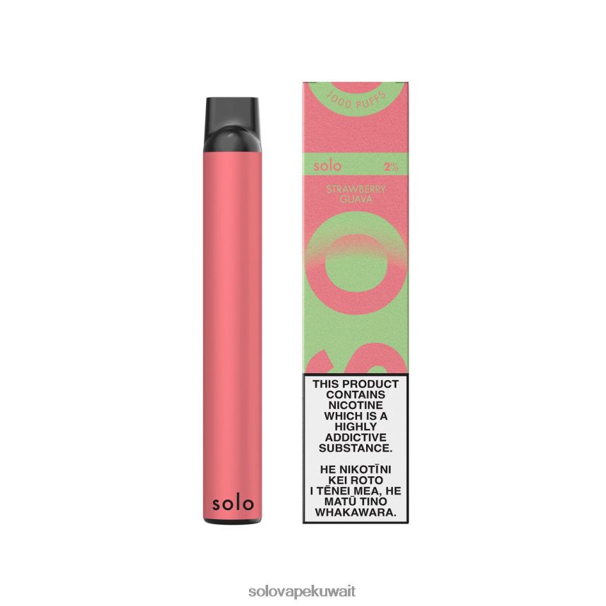 جوافة فراولة Solo مجموعة vape Paradise القابل للتصرف 6R8R0T21 | Solo Vape المراجعة