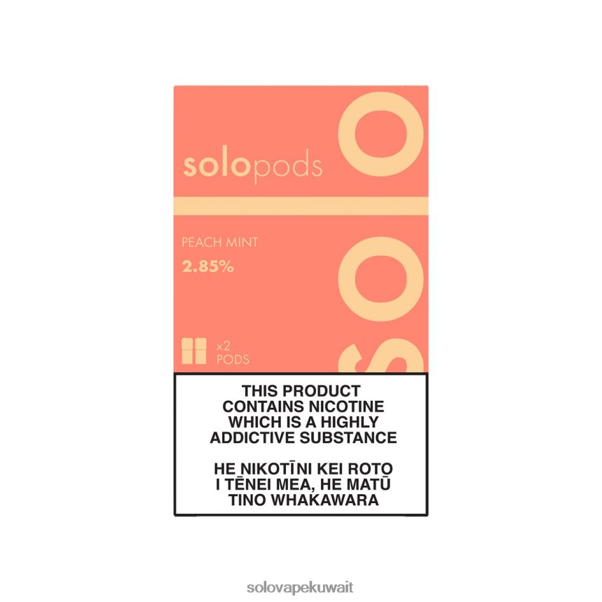 نعناع الخوخ Solo جراب بديل 2-pack 6R8R0T57 | Solo Vape المراجعة