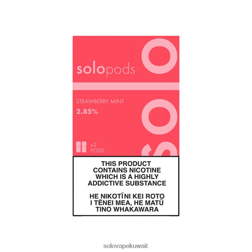 نعناع الفراولة Solo جراب بديل 2-pack 6R8R0T60 | Solo Vape Review